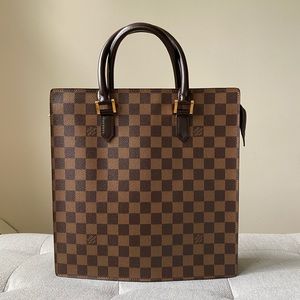 SOLD Louis Vuitton Damier Ebene Sac Plat Tote Bag